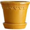 Bergs Potter Copenhagen Topf Mit Unterteller Gelb, Ø14 Cm -Möbel Verkauf bergs potter copenhagen pot yellow 9
