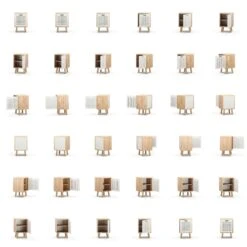 Ray Nachttisch, Eiche / Weiß -Möbel Verkauf department ray bedside table 6