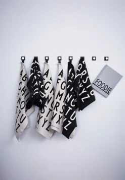 Design Letters Classic Küchenhandtuch 2-er Set, Schwarz -Möbel Verkauf design letters classic kitchen towel 2 pack 1