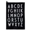 Design Letters Classic Küchenhandtuch 2-er Set, Schwarz -Möbel Verkauf design letters classic kitchen towel 2 pack 2