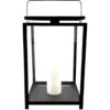 Ernst Laterne Stumpenkerze 25x25 Cm, Schwarz