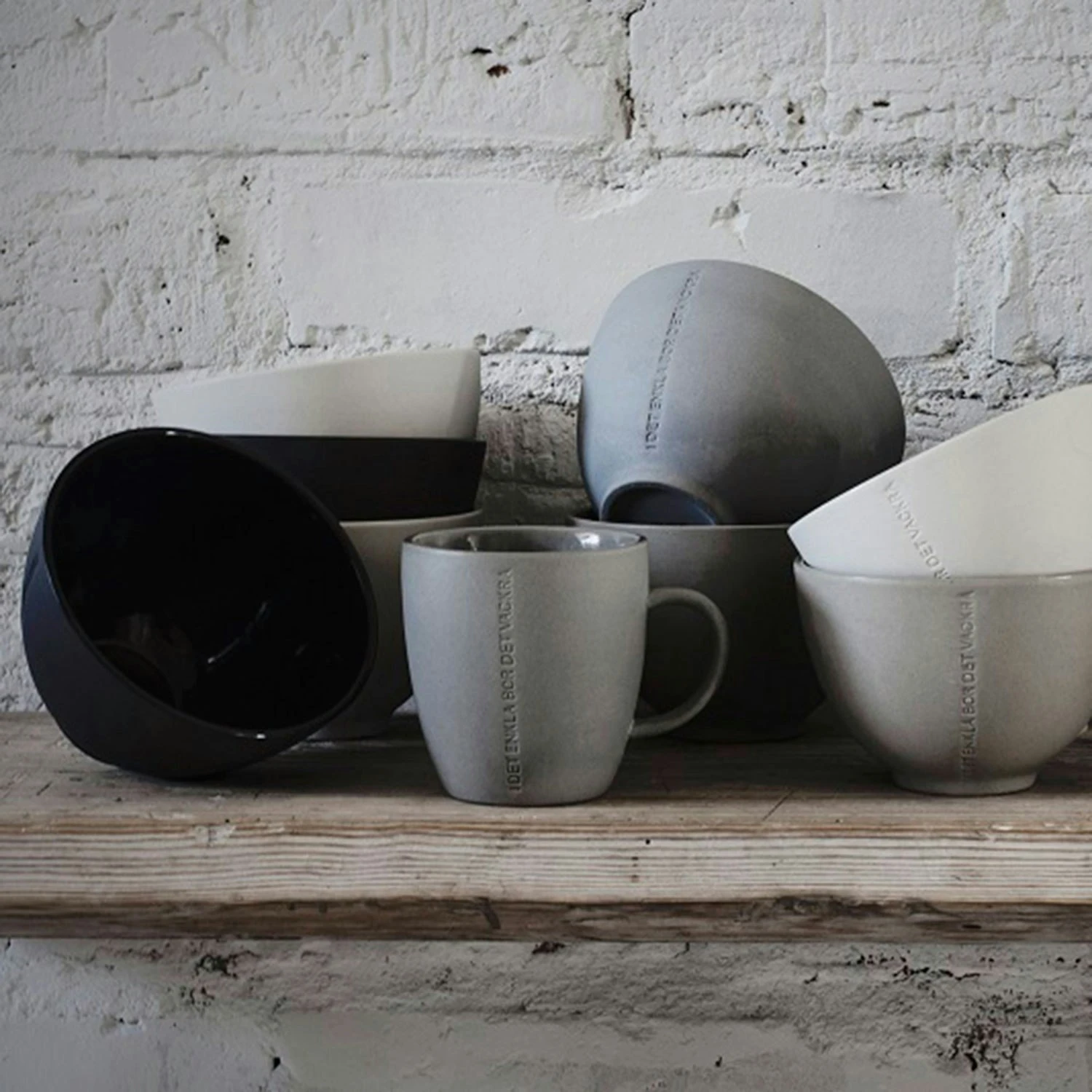 Ernst Zitat Schüssel "I Det Enkla", Hellgrau 4 Ernst Zitat Schüssel "I Det Enkla", Hellgrau – Bild 2