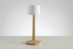 Gaia Tischlampe Tragbar Teakholz, Rubelli Bianco 7 Gaia Tischlampe Tragbar Teakholz, Rubelli Bianco -Möbel Verkauf ethimo gaia table lamp teak 3