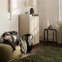 Ferm LIVING Amass Long Pile Teppich Olive 70x50 Cm -Möbel Verkauf ferm living amass long pile teppich olive 2