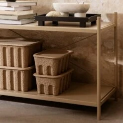 Ferm LIVING Paper Pulp Kisten 28x18 Cm, 2-er Set 7 Ferm LIVING Paper Pulp Kisten 28x18 Cm, 2-er Set -Möbel Verkauf ferm living paper pulp box small set of 2 brow 2