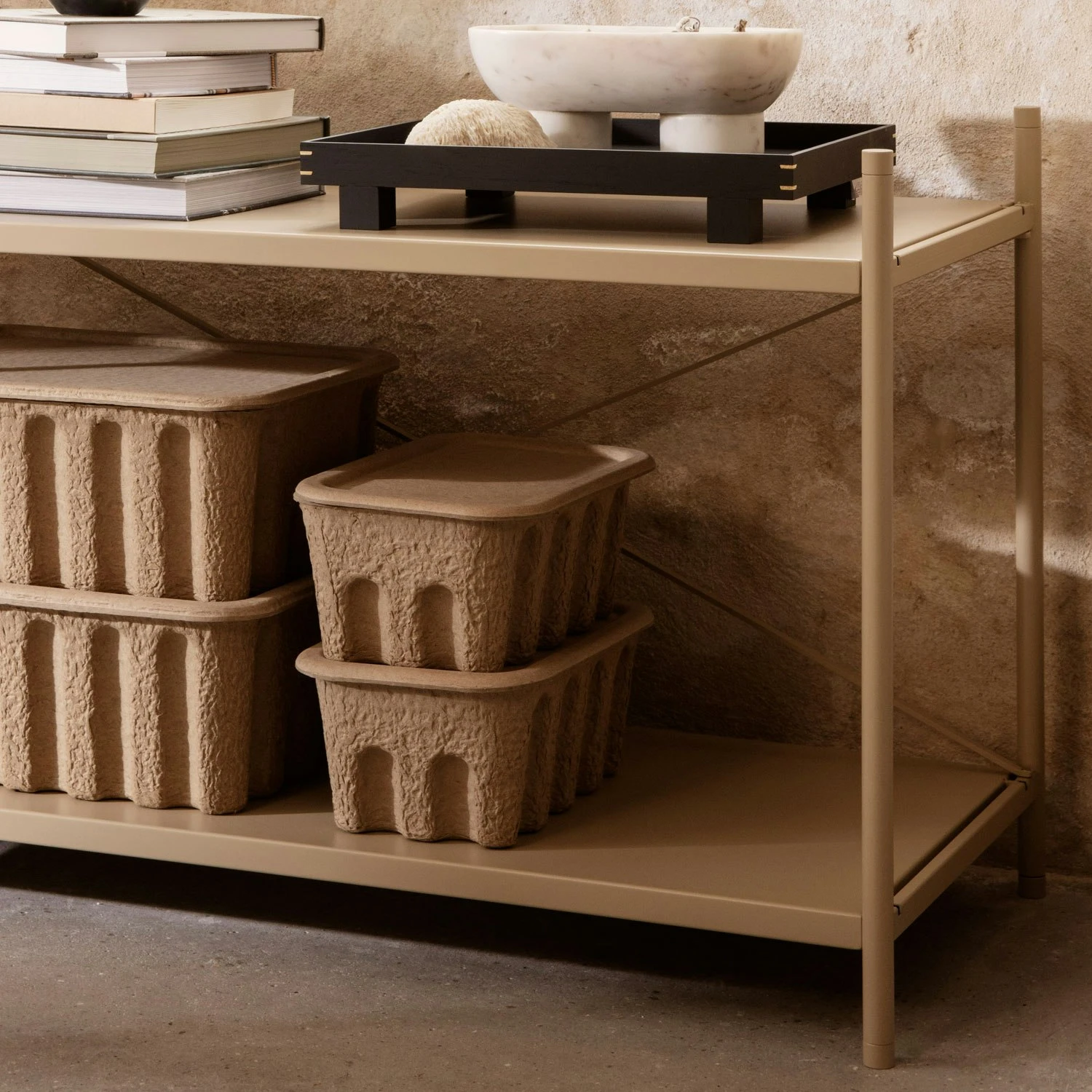 Ferm LIVING Paper Pulp Kisten 28x18 Cm, 2-er Set 5 Ferm LIVING Paper Pulp Kisten 28x18 Cm, 2-er Set – Bild 3