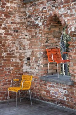 FIAM Mya Spaghetti Lehnstuhl, Gelb -Möbel Verkauf fiam mya spaghetti with armrests black 20