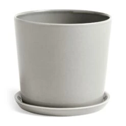 Hay Botanical Topf Mit Teller Hellgrau , 18 Cm