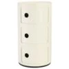 Kartell Componibili Modular System 3 Compartments, Matt White -Möbel Verkauf kartell componibili aufbewahrung 3 fach weiss 13