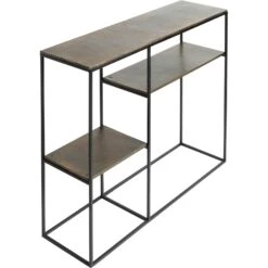 Muubs Hitch Konsolentisch L110xD30xH90 Cm, Schwarz / Altmessingfarben 8 Muubs Hitch Konsolentisch L110xD30xH90 Cm, Schwarz / Altmessingfarben -Möbel Verkauf muubs hitch console black antique brass l110xd30xh90cm 1