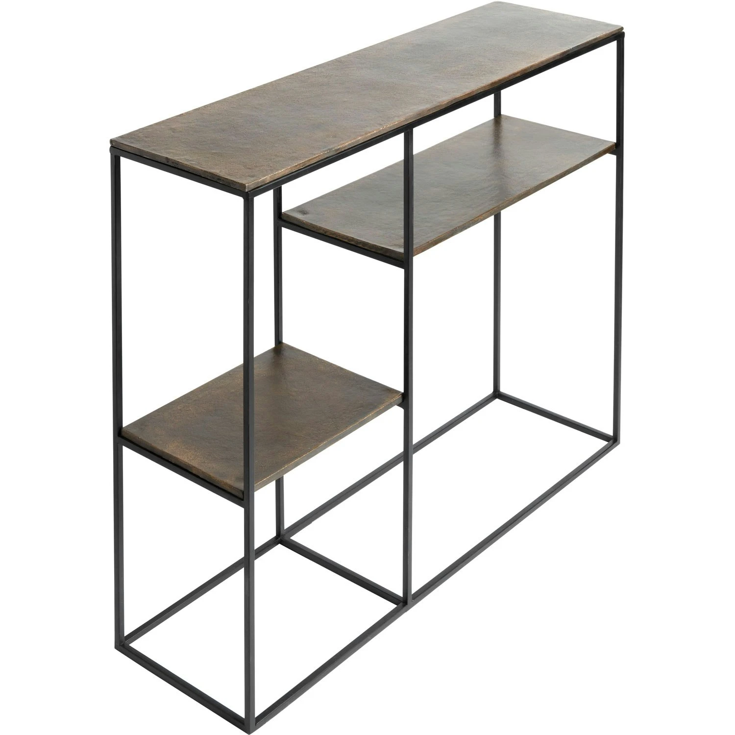 Muubs Hitch Konsolentisch L110xD30xH90 Cm, Schwarz / Altmessingfarben 5 Muubs Hitch Konsolentisch L110xD30xH90 Cm, Schwarz / Altmessingfarben – Bild 3