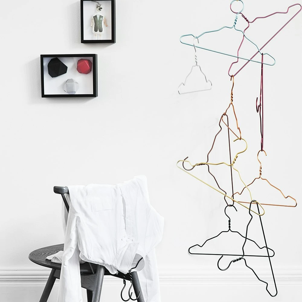 Nomess Kleiderbügel 5er-Pack, Aluminium 4 Nomess Kleiderbügel 5er-Pack, Aluminium – Bild 2