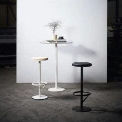 Möbel Verkauf -Möbel Verkauf smd design orbit barhocker weiss hellbraun 1