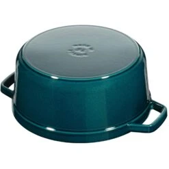Staub Kokotte Rund 26 Cm 5,2 L, Benzinblau -Möbel Verkauf staub la mer rund gryta 24 cm petroleum bla 38 l 8